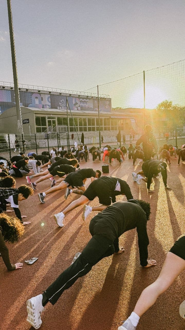 Sunset training session